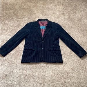 Guess by Marciano black velvet robbed blazer, M